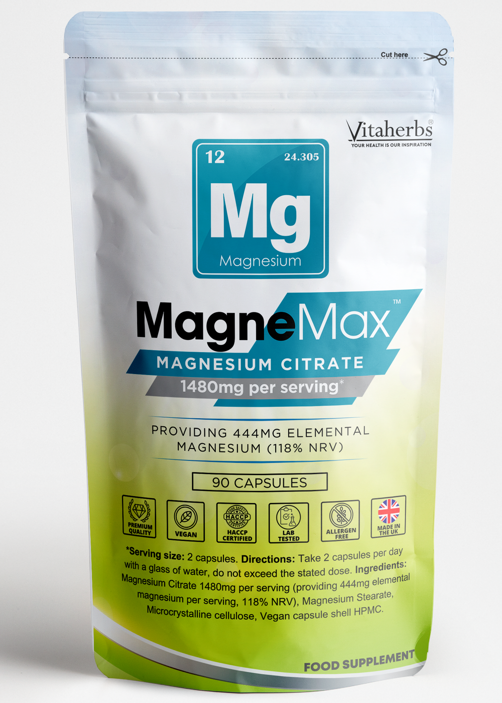 MagneMax | Magnesium Citrate 1480mg
