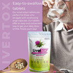 Livertox Milk Thistle Extract 2000mg Tablets Herbal Supplement vitaherbs