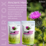 Livertox Milk Thistle Extract 2000mg Tablets Herbal Supplement vitaherbs
