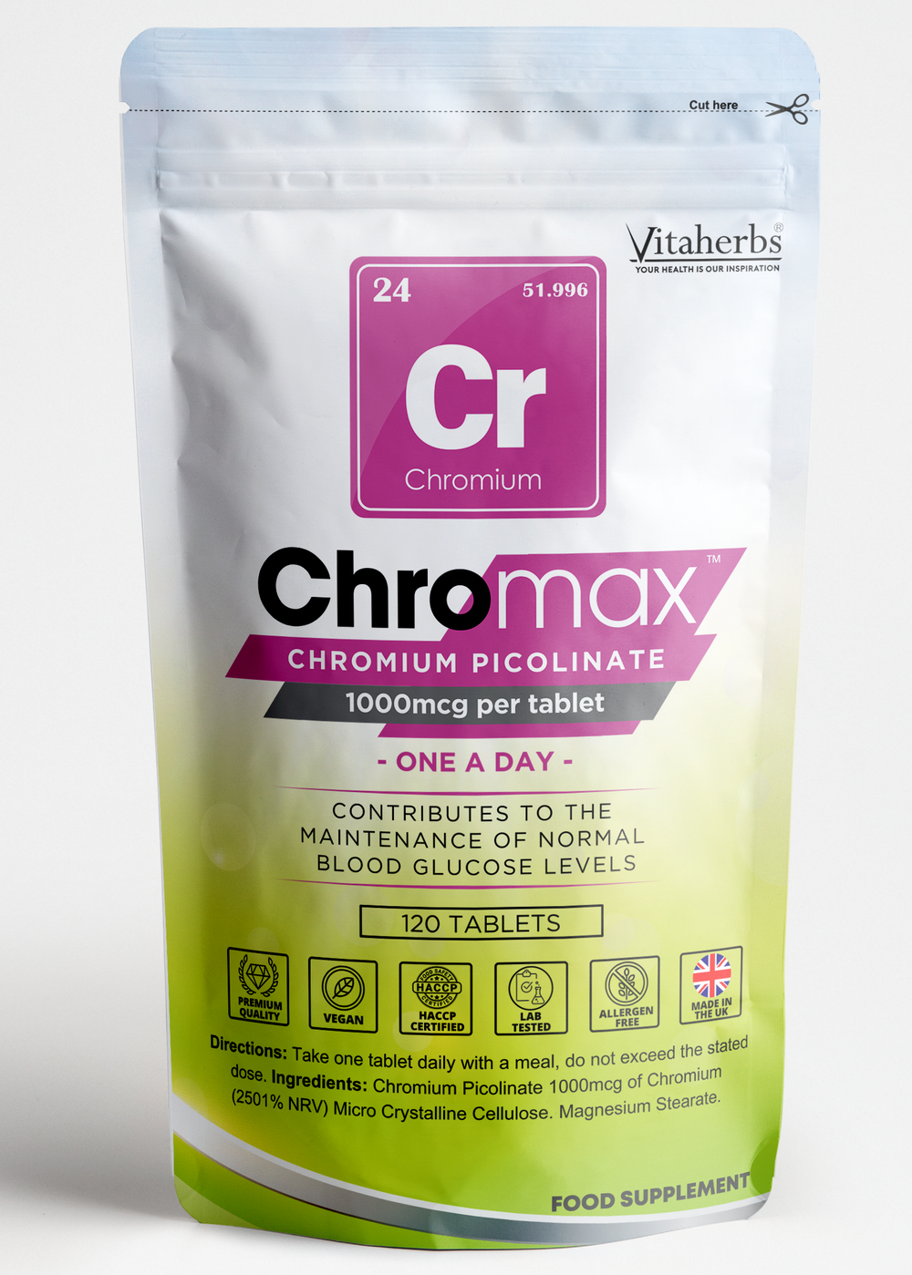 ChromMax | Chromium 1000mcg tablets