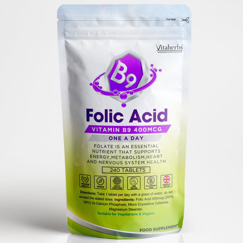 Folic Acid 400mcg Vitamin B9
