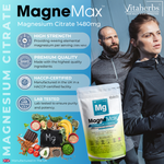 MagneMax | Magnesium Citrate 1480mg