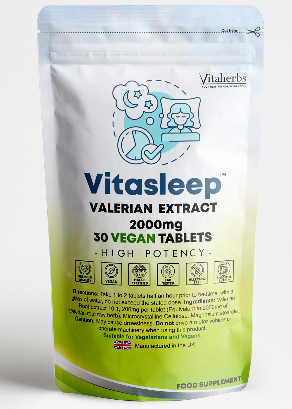 Vitasleep | Valerian Root 2000mg Extract