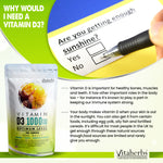 Vitamin D3 1000iu tablets - Optimum Level